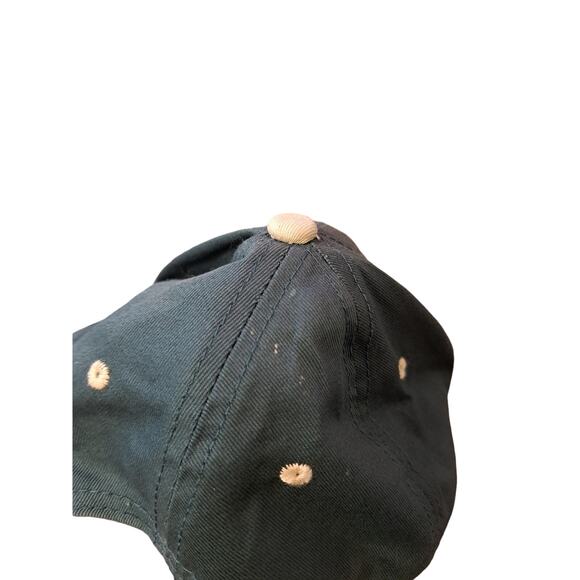 ALASKA Big Brown Bear Hat With Mountains Green Over Beige Brim Vintage - Picture 6 of 6